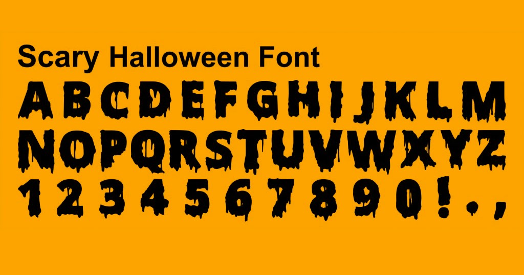 Halloween fonts for free